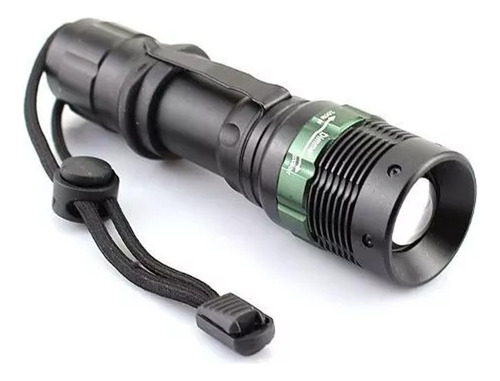 Linterna táctica LED de policía, 16000 W, 8500 lúmenes, recargable, color negro, luz blanca