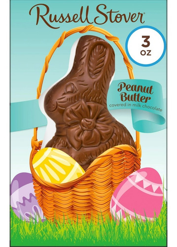 Conejo De Chocolate C/ Peanut Butter Russell Stover 85g Pasc