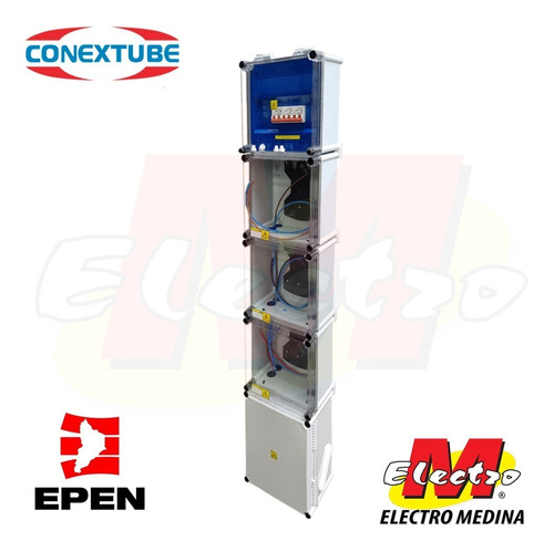 Gabinete 3 Medidor Epen Termica Conextube  Electro Medina