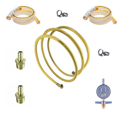Kit 20 Metros Encanamento Para Gas Cozinha+conexões Completa
