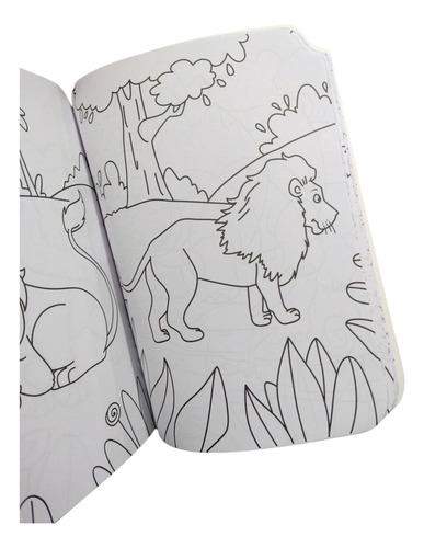 Libro Para Colorear Amigos De La Selva Súper Pinta Y Pega Con 100 Divertidos Stickers 72 Páginas Para Más De 4 Años