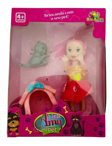 Boneca E Cachorrinho Little Collection My Pet Top