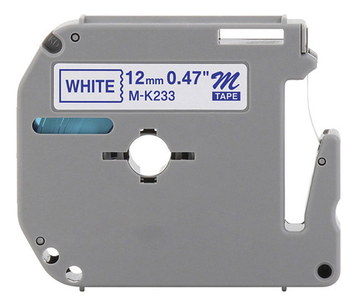 Fita Rotuladora 12mm X 8m Mk Compatível Pt-70 Pt-80 Pt-70bm
