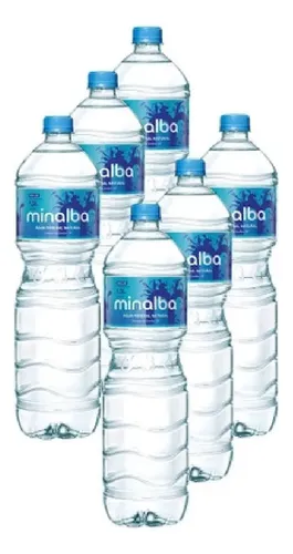 Minalba Agua Mineral Minalba Natural 1,5 Litros Kit 6 Unidades Minalba Agua ...