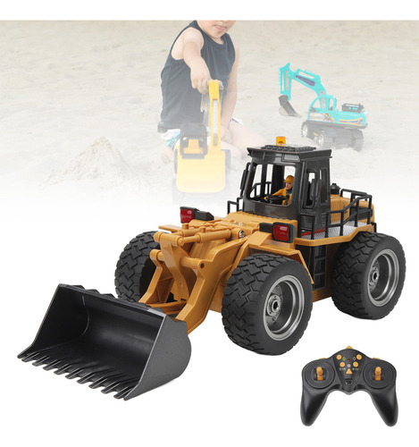 Topadora Pushdozer De 9 Canales De Aleación 1:18 De 2,4 Ghz