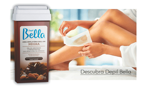 Refil Cera Depilatória Roll-on Depil Bella 100g Negra 60 Un