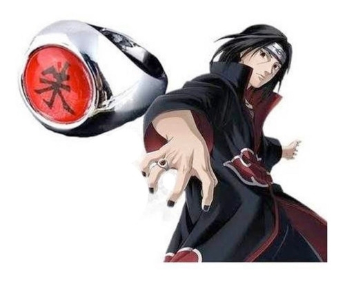 Imagen 3 de 5 de Naruto Anillo Itachi Kanji Ajustable