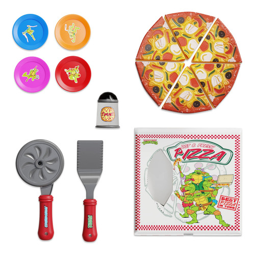 Set De Juguetes De Pizza Para Niños, Cocina Jugar, Rebanar Y Color