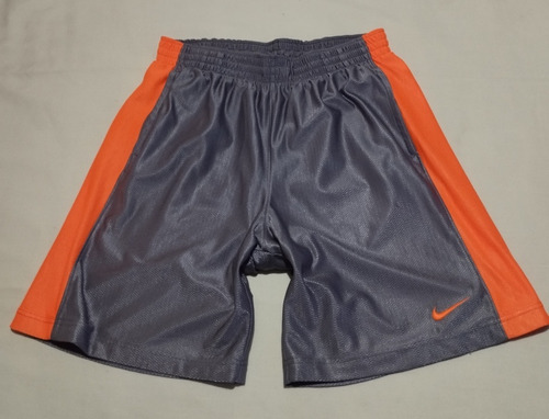Short Deportivo Nike Talla L Grande Color Gris Y Naranja 