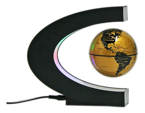 Globo Giratorio Flotante Con Luces Led Forma C De Levitacio