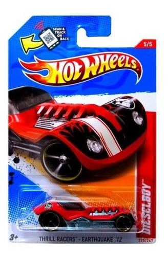 Hot Wheels Dieselboy Red Thrill Racers Terremoto 12 55 ~ 225