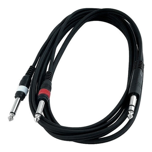 Imagen 3 de 3 de Cable Warwick 6,5st Macho Stereo A Mono X 3m Rcl 20924 D4