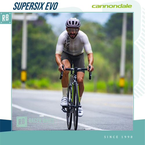Imagen 3 de 9 de Bicicleta Ruta Cannondale Supersix Evo Tiagra Negro Carbono