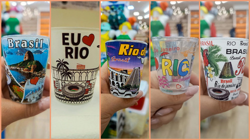 Copo Shot 60ml Rj Kit 10 Und Perfeito Para Tequila,cachaça Diversos