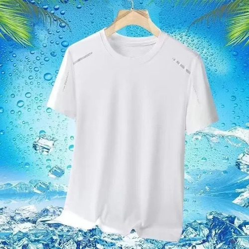 Camiseta De Secado Rápido Para Hombre, Sección Fina De Fibra