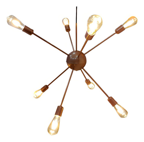Átomo de cobre Lustre Sputnik 8 H Enerlux
