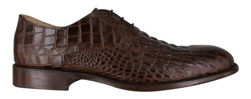 Zapato Vestir Hombre Carlo Ronaldi 1115 Res Grabada Café