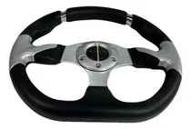 Comprar Volante Deportivo Tuning Racing 32cm Negro + Silver V526s-1