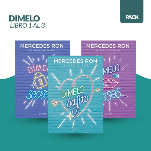 Saga Dimelo - Mercedes Ron Bajito En Secreto Besos 3 Libros