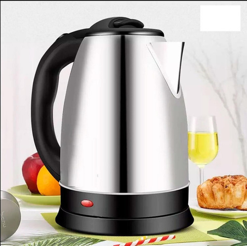 Jarra Hervidora Tetera Cafetera Eléctrica 2l Acero Inox. Plateado