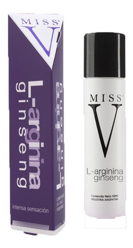 Gel Lubricante/ Estimulante Intimo Miss V L Arginina - Fun* 