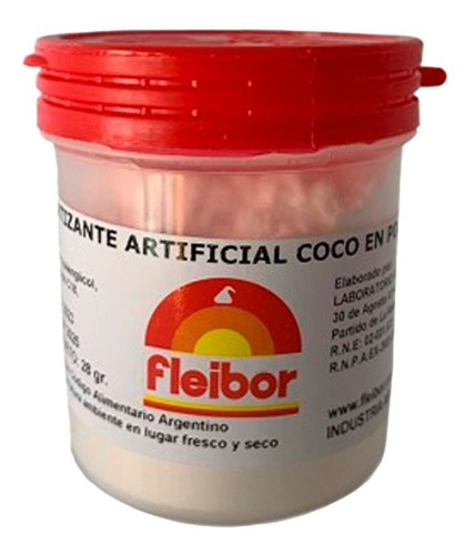 Esencia Aromatizante Artificial Fleibor Polvo 28g Coco