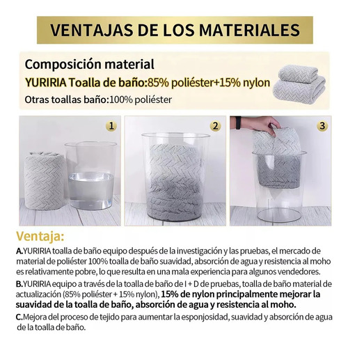 Juego De Toallas De Baño De 2 Piezas, 70 X 140, 35 X 75 Cm