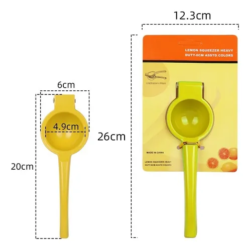 Exprimidor Manual Aluminio Portátil Para Exprimir Limones Y
