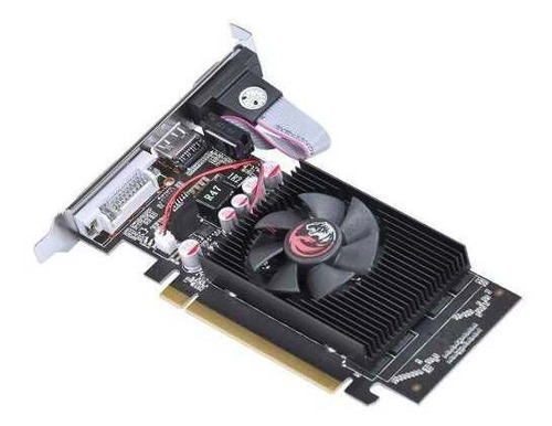 Imagem 2 de 4 de Placa De Vídeo 1gb Ddr2 Pcyes G210 64 Bits Hdmi Dvi Low Prof