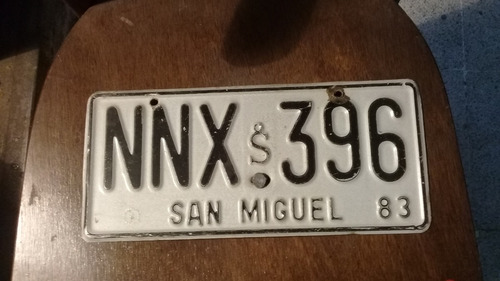 1983 Patente Antigua De San Miguel