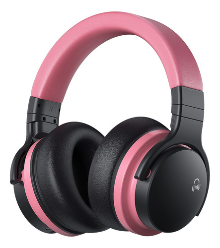 Cowin E7C Auriculares Inalámbricos Bluetooth ANC, Cómoda Experiencia Inalámbrica, Peso Ligero, Bluetooth 5.0, Micrófono Para Llamadas, 30 Horas De Tiempo De Juego En Viajes/Trabajo, Rosa