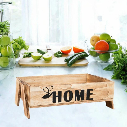 Cesta De Madera , , Cesta Para Comida, Bandeja Para Servir,