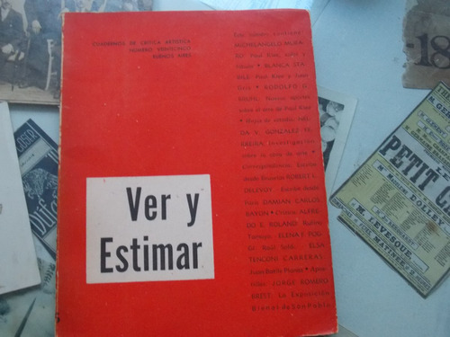 Cuaderno De Critica Artística- Ver Y Estimar