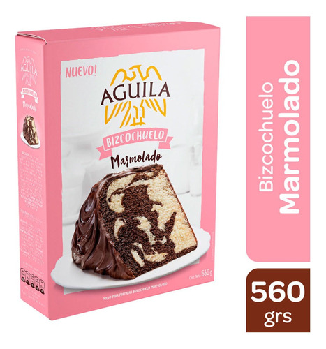 Premezcla Bizcochuelo Aguila Marmolado X 560 Gramos