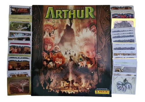 Arthur E Os Minimoys Álbum De Figurinhas Completo S/colar
