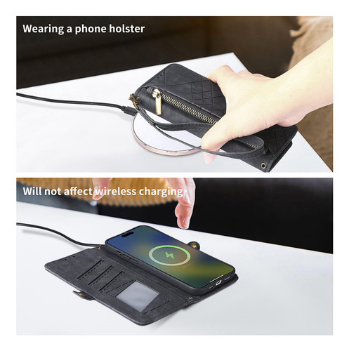 Funda De Piel Tipo Cartera Para Motorola G24 Power G23 G22