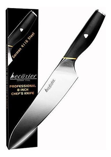 Becozier Cuchillo De Chef De Cocina, 8  Profesional Alemá