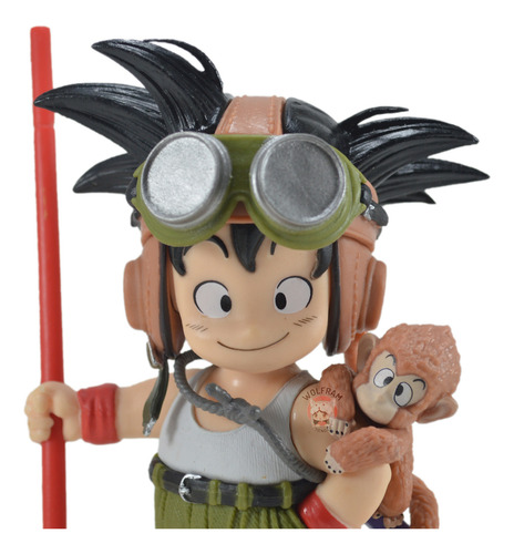 Figura Muñeco Dragon Ball Z Goku Niño Baculo Con Mono