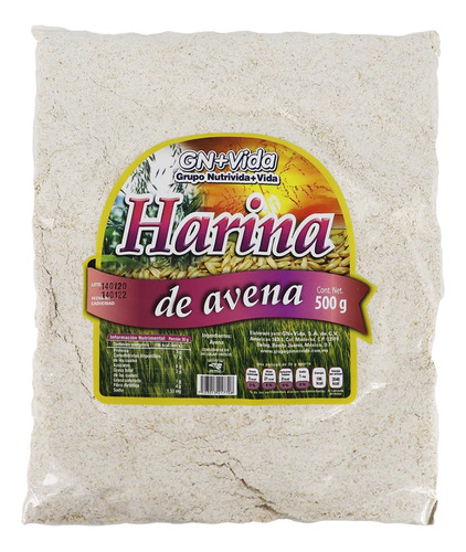 Harina De Avena 500 Gr, Gn+vida.