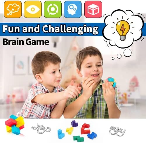 3d Brain Teasers Puzzles Toys - Cemeen 11 Pack Coloridos Gra