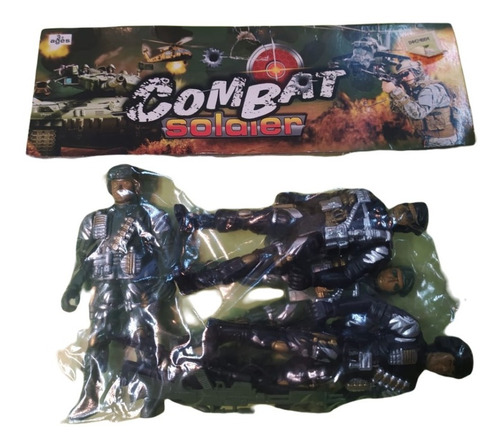 Soldados De Guerra Con Accesorios En Bolsita
