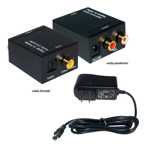 Convertidor De Audio Digital Toslink Coaxial A Rca