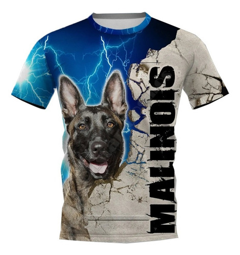 Camisetas De Manga Corta Malinois 3d Camisetas Out