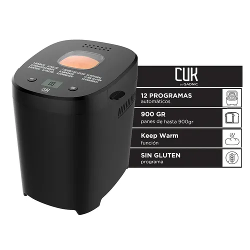 Máquina De Pan Automática Cuk By Gadnic 12 Programas 550w