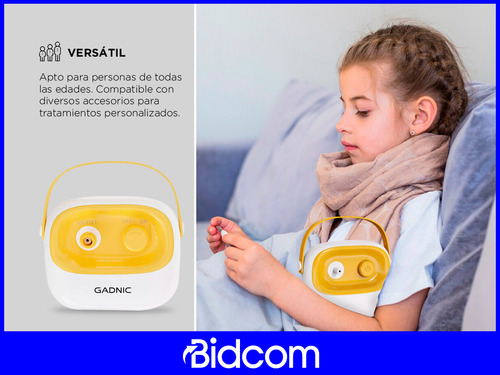 Nebulizador A Pistón Gadnic Compacto Adulto Pediátrico