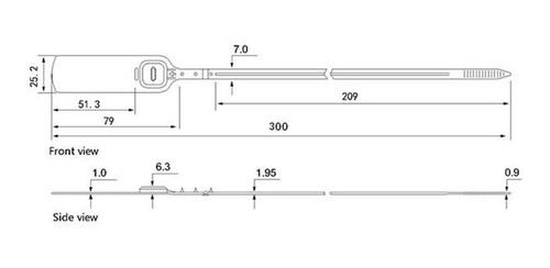 Huishop Security Seal Pull Tie Tags Plastic Secure Truck