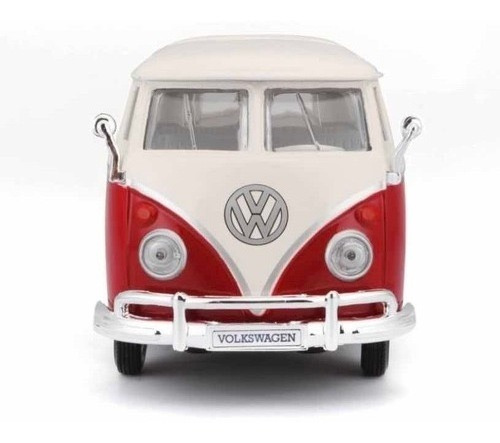 Volkswagen Combi Van Samba Para Armar 1:25 Maisto Rojo
