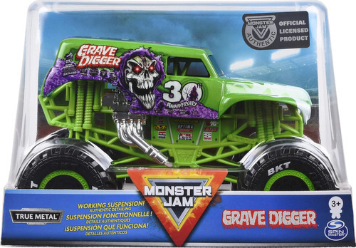 Monster Jam VehĂculos Die Cast 1:24 Grave Digger V2