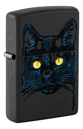 Encendedor Zippo Black Cat Design 48491 Original Aventureros