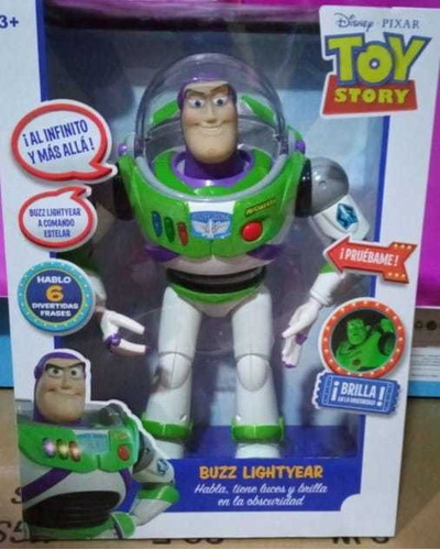 Buzzlightyear 30cm Toy Story Habla Luces 7 Frases